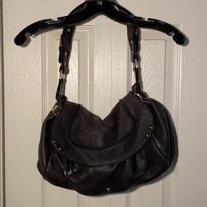 EUC Kenneth Cole New York black leather hobo bag